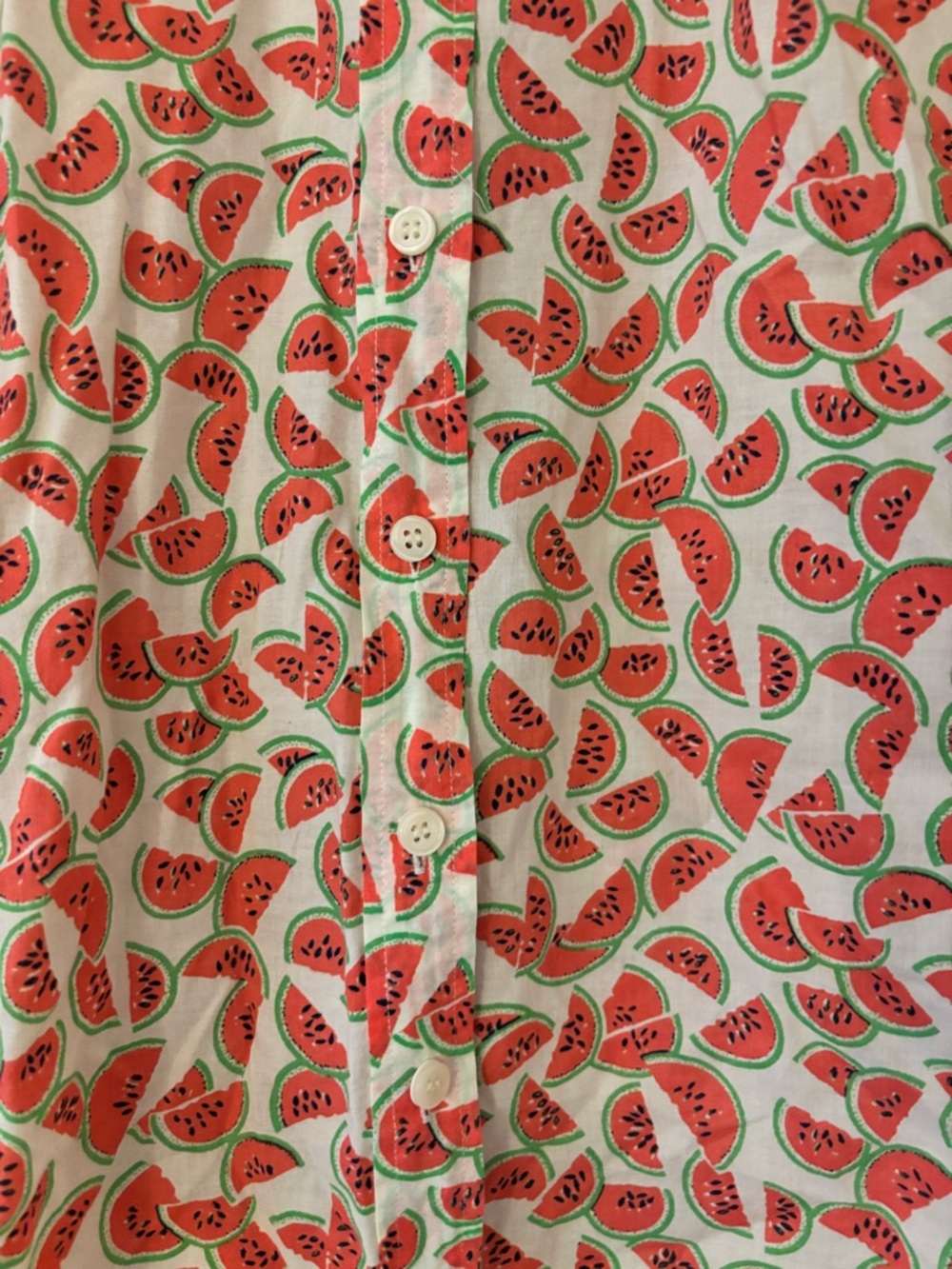 J.Crew Perfect Fit Watermelon Button-Down Top S - Picture 4 of 4
